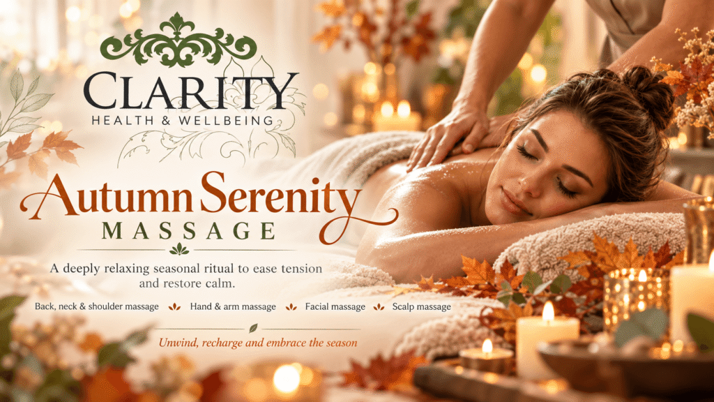 Autumn Reset Massage at Clarity House in Dunfermline
